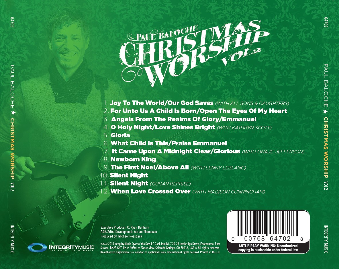 [이벤트30%]Paul Baloche - Christmas Worship Vol 2 (CD)